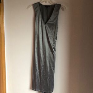 Universal standard silky shiny gray dress